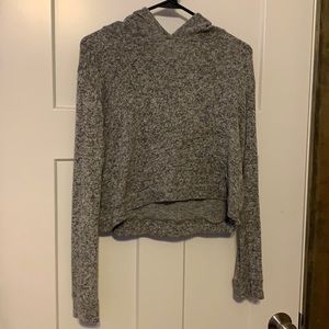 Forever 21 gray cropped hoodie
